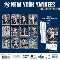 MLB - New York Yankees - 30.5 x 30.5 cm team wall calendar 2025