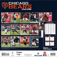 NFL - Chicago Bears - 30.5 x 30.5 cm Team Wandkalender 2025