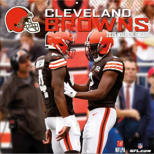 NFL - Cleveland Browns - 30.5 x 30.5 cm team wall calendar 2025