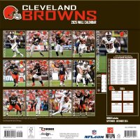 NFL - Cleveland Browns - 30.5 x 30.5 cm team wall calendar 2025