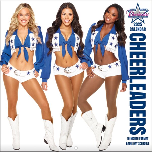 NFL - Dallas Cowboys - Cheerleaders -30,5 x 30,5 cm Calendrier murale 2025