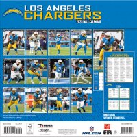 NFL - Los Angeles Chargers - 30.5 x 30.5 cm Team Wandkalender 2025