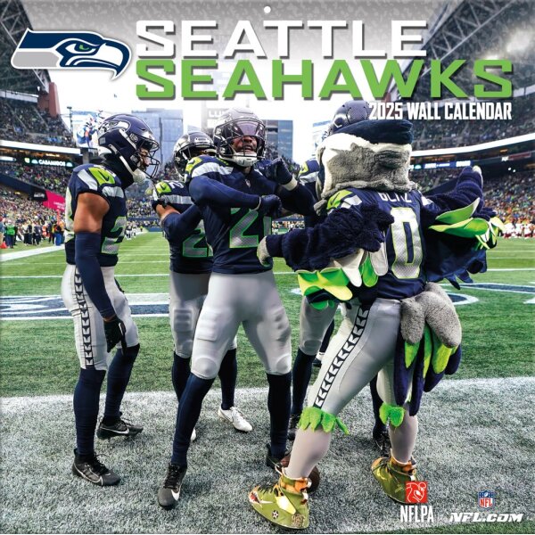 NFL - Seattle Seahawks - Calendario murale dell&eacute;quipe 30,5 x 30,5 cm 2025