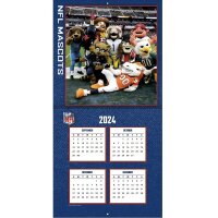 NFL - Mascottes - Calendrier mural 30,5 x 30,5 cm 2025