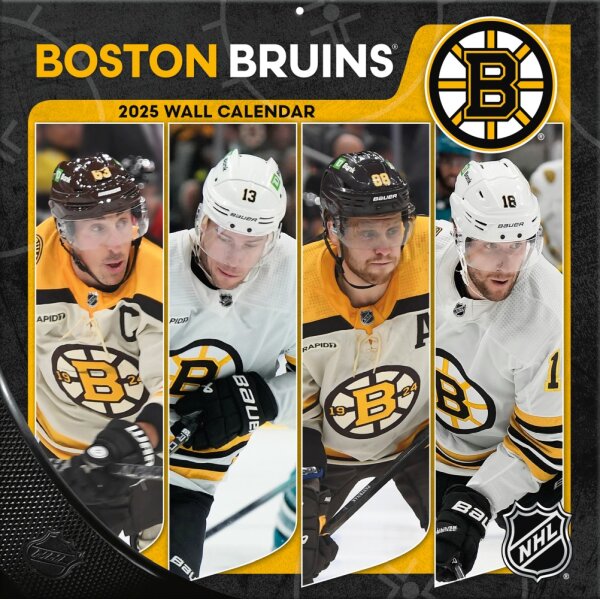 NHL - Boston Bruins - 30.5 x 30.5 cm Team Wandkalender 2025