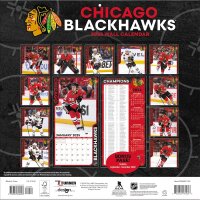 NHL - Blackhawks de Chicago - Calendario murale d&eacute;quipe 30,5 x 30,5 cm 2025