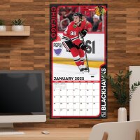 NHL - Blackhawks de Chicago - Calendario murale d&eacute;quipe 30,5 x 30,5 cm 2025