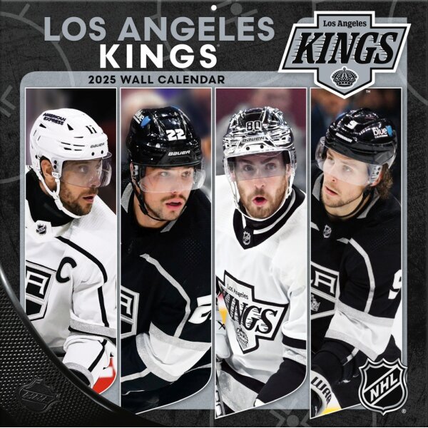 NHL - Los Angeles Kings - Calendrier mural des &eacute;quipes 30,5 x 30,5 cm 2025