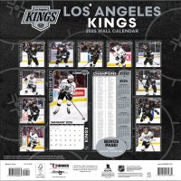 NHL - Los Angeles Kings - Calendrier mural des &eacute;quipes 30,5 x 30,5 cm 2025
