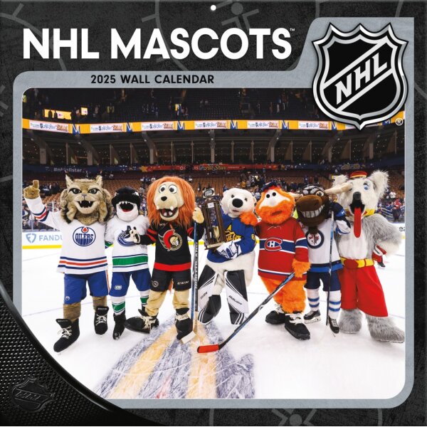 NHL - Mascots - 30.5 x 30.5 cm Wall Calendar 2025