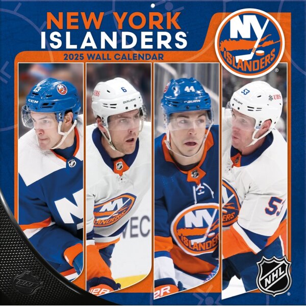 NHL - New York Islanders - Calendrier mural d&eacute;quipe 30,5 x 30,5 cm 2025