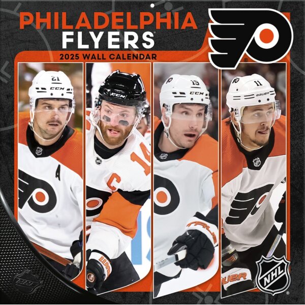 NHL - Philadelphia Flyers - 30.5 x 30.5 cm Team Wandkalender 2025