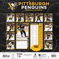 NHL - Pittsburgh Penguins - 30.5 x 30.5 cm team wall calendar 2025