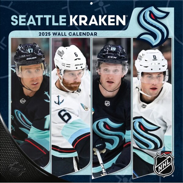 NHL - Seattle Kraken - 30.5 x 30.5 cm Team Wandkalender 2025