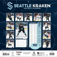 NHL - Seattle Kraken - 30.5 x 30.5 cm Team Wandkalender 2025