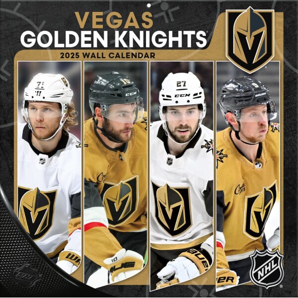 NHL - Vegas Golden Knights - Calendrier mural d&eacute;quipe 30,5 x 30,5 cm 2025