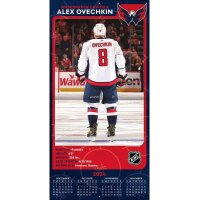 NHL - Washington Capitals - Alex Ovechkin - Calendrier mural joueur 2025 30,5 x 30,5 cm