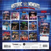 WWE - Momenti Storici - Calendario murale d&eacute;quipe 30,5 x 30,5 cm 2025