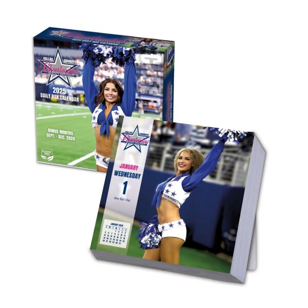 NFL - Dallas Cowboys Cheerleaders -Calendrier de bureau 2025