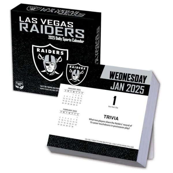 NFL - Las Vegas Raiders - Calendario da tavolo 2025