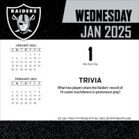 NFL - Las Vegas Raiders - Calendario da tavolo 2025