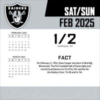 NFL - Las Vegas Raiders - Calendario da tavolo 2025