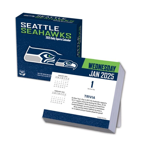 NFL - Seattle Seahawks - Calendario da tavolo 2025