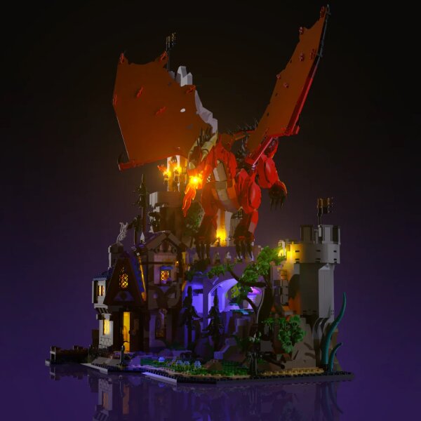 LMB 2.0 Kit di illuminazione a LED per LEGO&reg; 21348 Dungeons & Dragons: Il racconto del Drago Rosso
