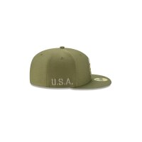 NFL - New England Patriots -  On Field Salute to Service 59Fifty Cap Olive 7.125