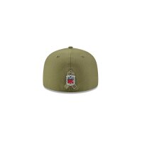 NFL - New England Patriots -  On Field Salute to Service 59Fifty Cap Olive 7.125