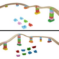 TrackConnectors - Small Basis Set (8 Bio-Schienen- & Steine-Verbinder)