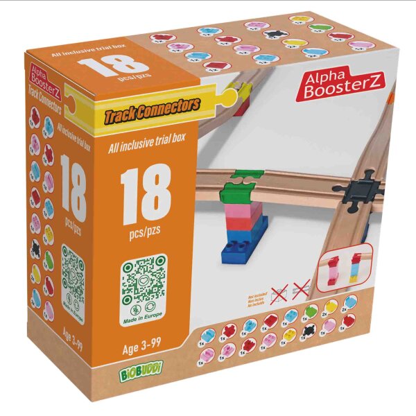 TrackConnectors - Trail Box tout compris (18 connecteurs organiques pour voies et pierres)