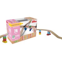 TrackConnectors - All inclusiv Set Large (74 Bio-Schienen- & Steine-Verbinder)