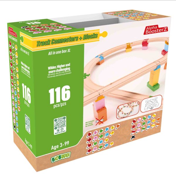 TrackConnectors + Blocks - All in one Block Box XXL (116 Bio connectors and clamping blocks)