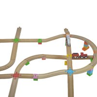 TrackConnectors - Cross & Across Set (8 bio rail & stone connectors including 4 crossings)