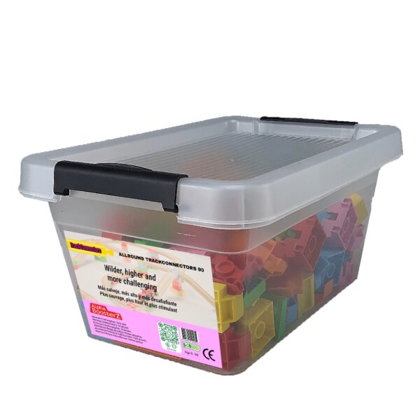 TrackConnectors - Allround school box (90 bio-rail and brick connectors)