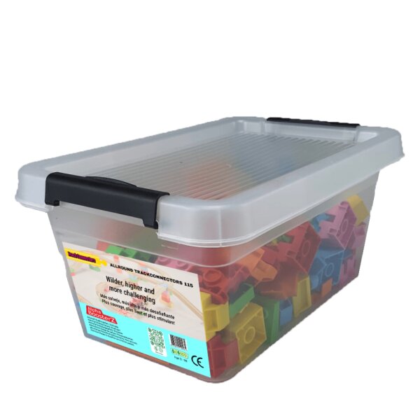 TrackConnectors - Allround school box (115 bio-rail and brick connectors)