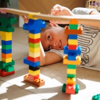TrackConnectors + Blocks - Schulbox Allround (375 Bio-Verbinder und Klemmbausteine)