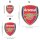 Arsenal FC - Logo - Puzzle in Legno