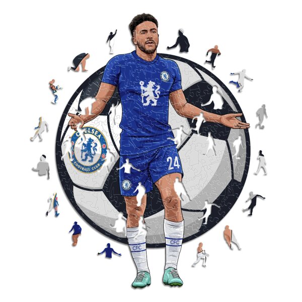 Chelsea FC - Reece James - Puzzle en Bois