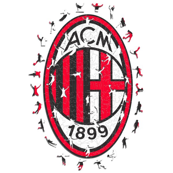 AC Milan - Logo - Holz Puzzle