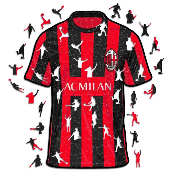 AC Milan - Maillot - Puzzle en Bois