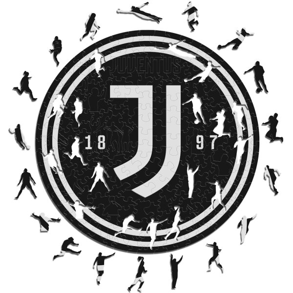 Juventus FC - Logo - Wooden Puzzle
