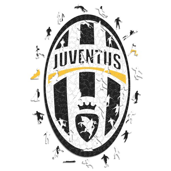 Juventus FC - Logo R&eacute;tro - Puzzle en Bois