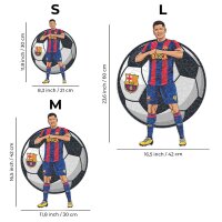 FC Barcelone - Robert Lewandowski - puzzle en bois