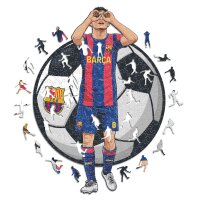 FC Barcelone - Pedri - puzzle en bois