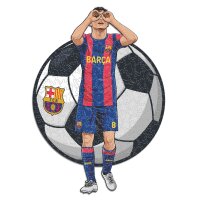 FC Barcelone - Pedri - puzzle en bois