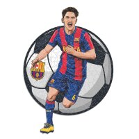 FC Barcelona - Gavi - Holz Puzzle