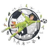 FC Barcelone - Ter Stegen - puzzle en bois