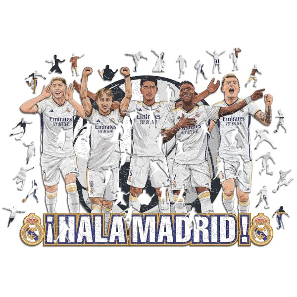 Real Madrid CF - 5 giocatori - puzzle in legno